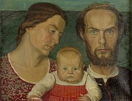Hildenbrand, Familie, 1909, OelLw, 50 x 65,5 cm